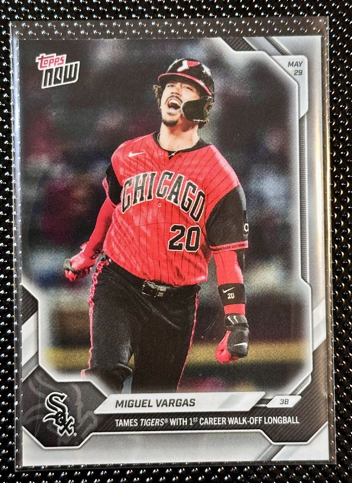 Miguel Vargas 2026 MLB TOPPS NOW #265 Miguel Vargas May 29, 2026 White Sox