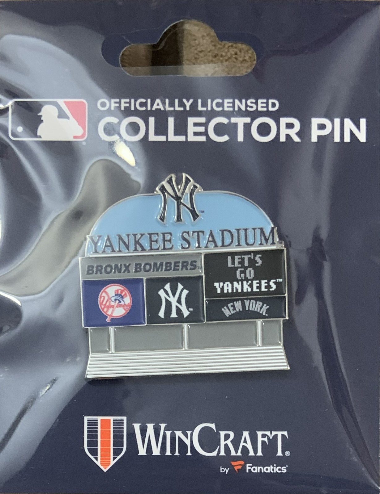 NEW YORK YANKEES YANKEE STADIUM LET’S GO YANKEES BRONX BOMBERS COLLECTOR PIN