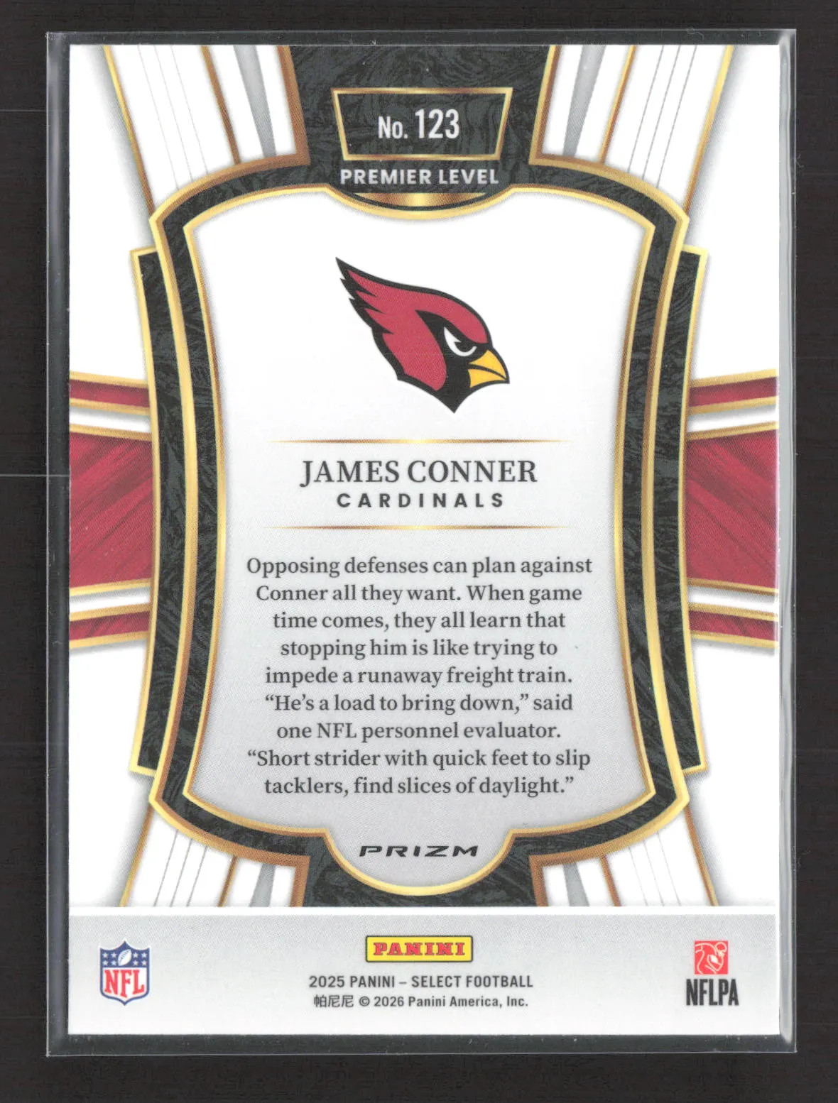 2026 Panini Select Prizm James Conner #123