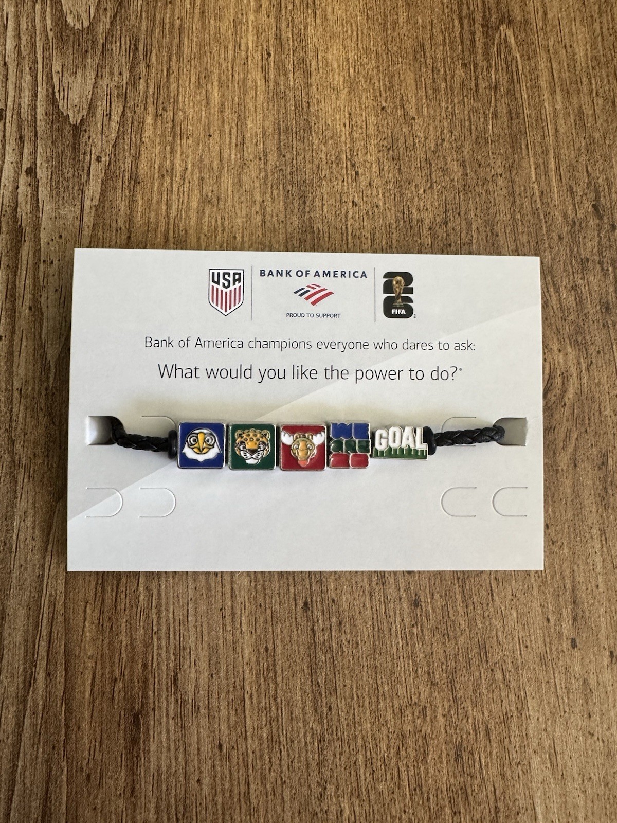 FIFA World Cup 2026 Bank Of America Event Exclusive USA Charm Bracelet New