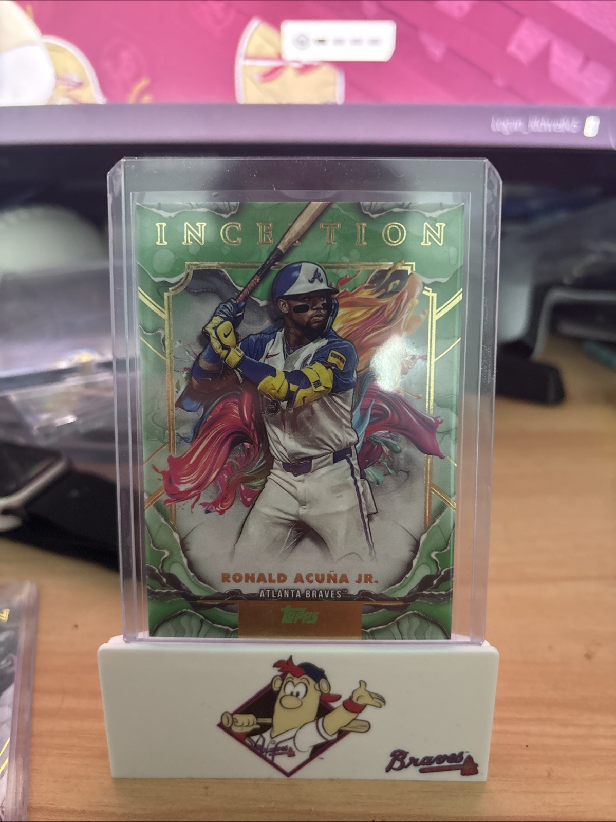Ronald Acuna Jr 2025 Topps Inception Green SP #71 Atlanta Braves