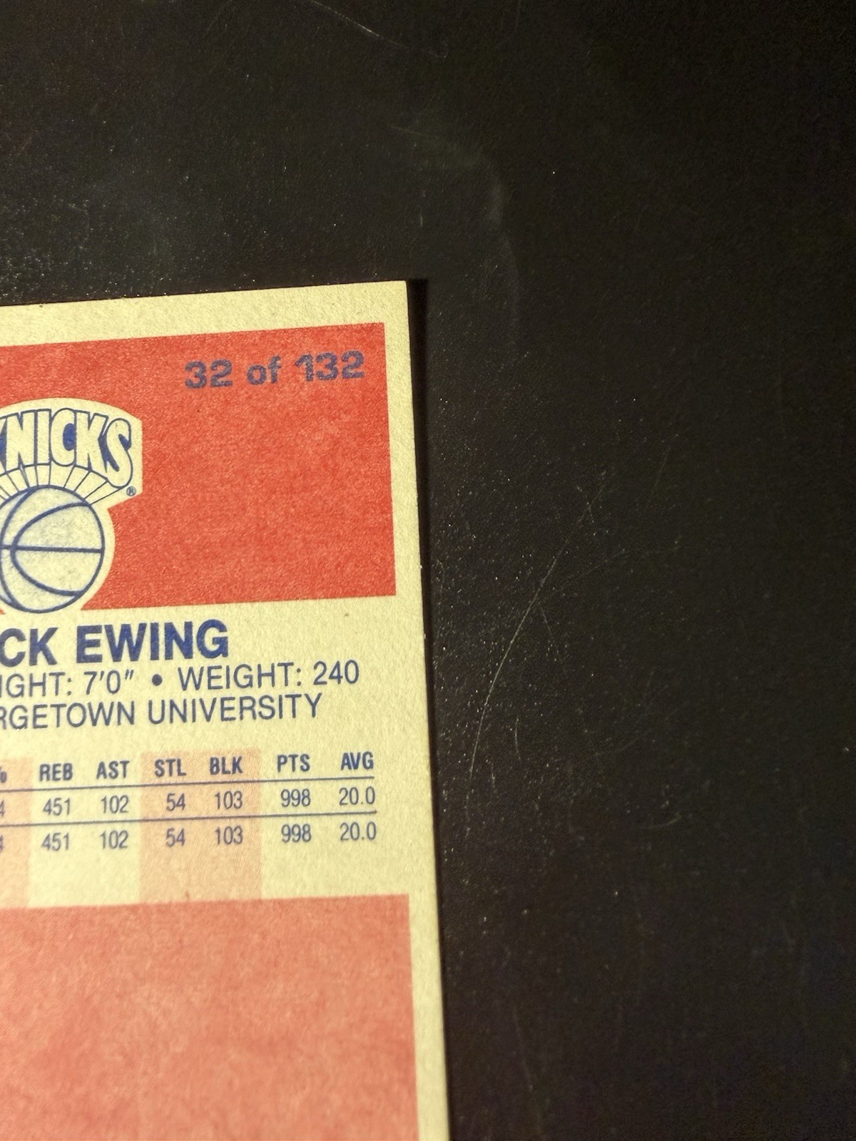 1986-87 Fleer – Patrick Ewing #32 (RC)