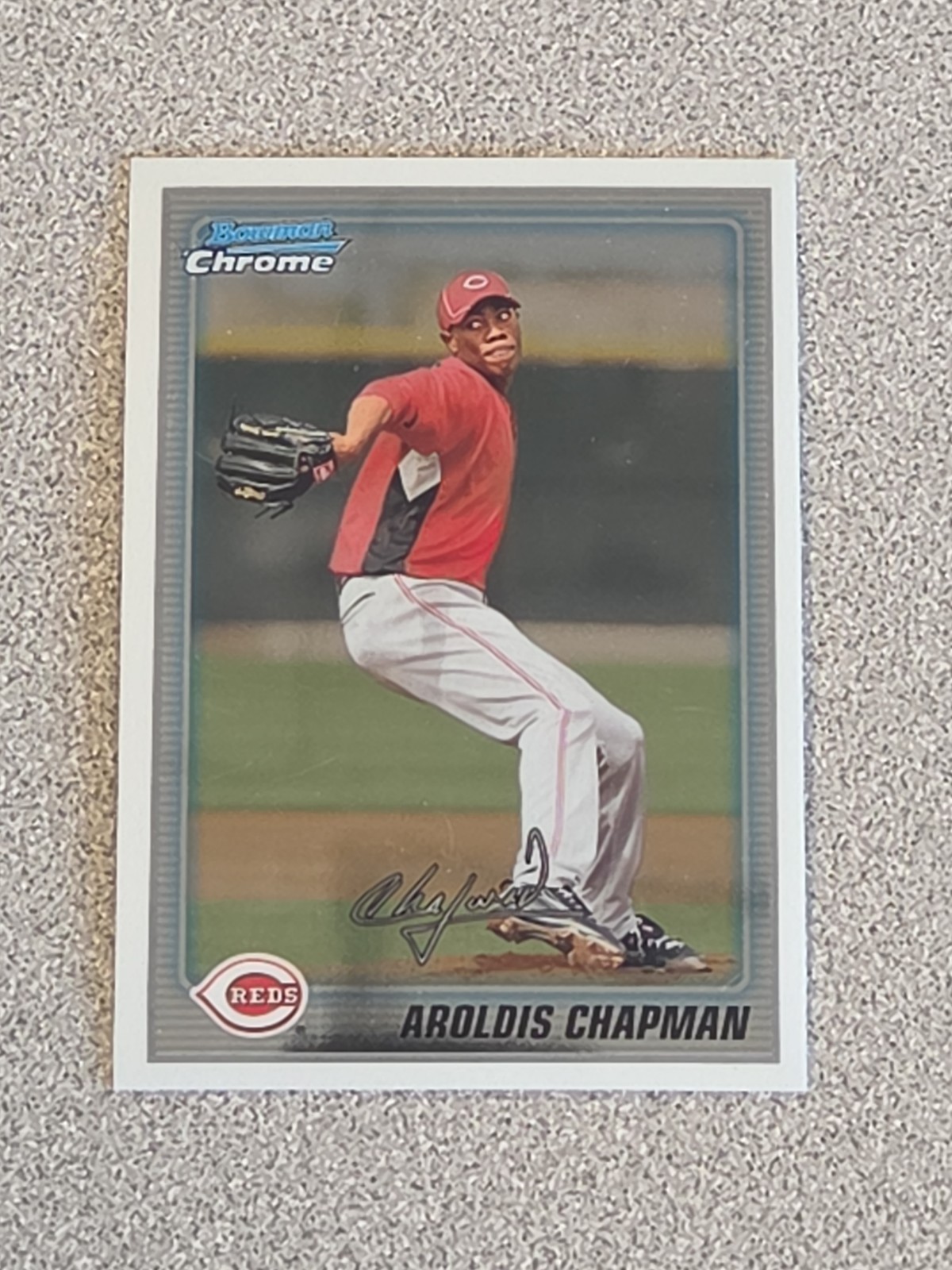 2010 Bowman Chrome – Prospects Aroldis Chapman #BCP199 (RC) Cincinnati Reds