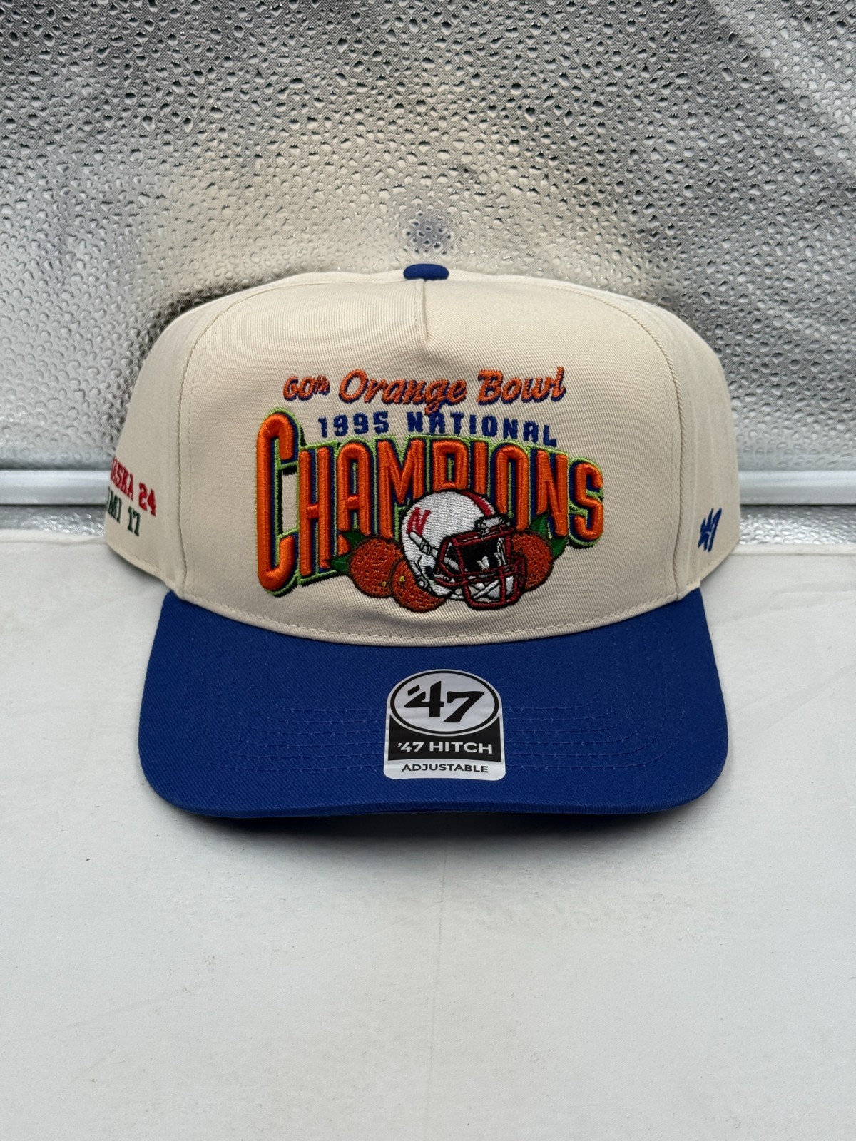 Nebraska Cornhuskers NCAA ’47 Orange Bowl Natural TT Hitch Snapback Hat