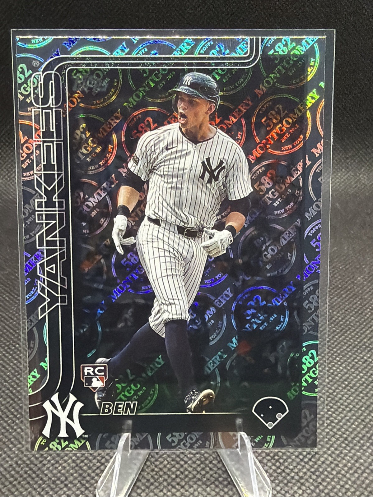 2025 Topps 582 Montgomery Club Foil Ben Rice Rookie RC #337 New York Yankees