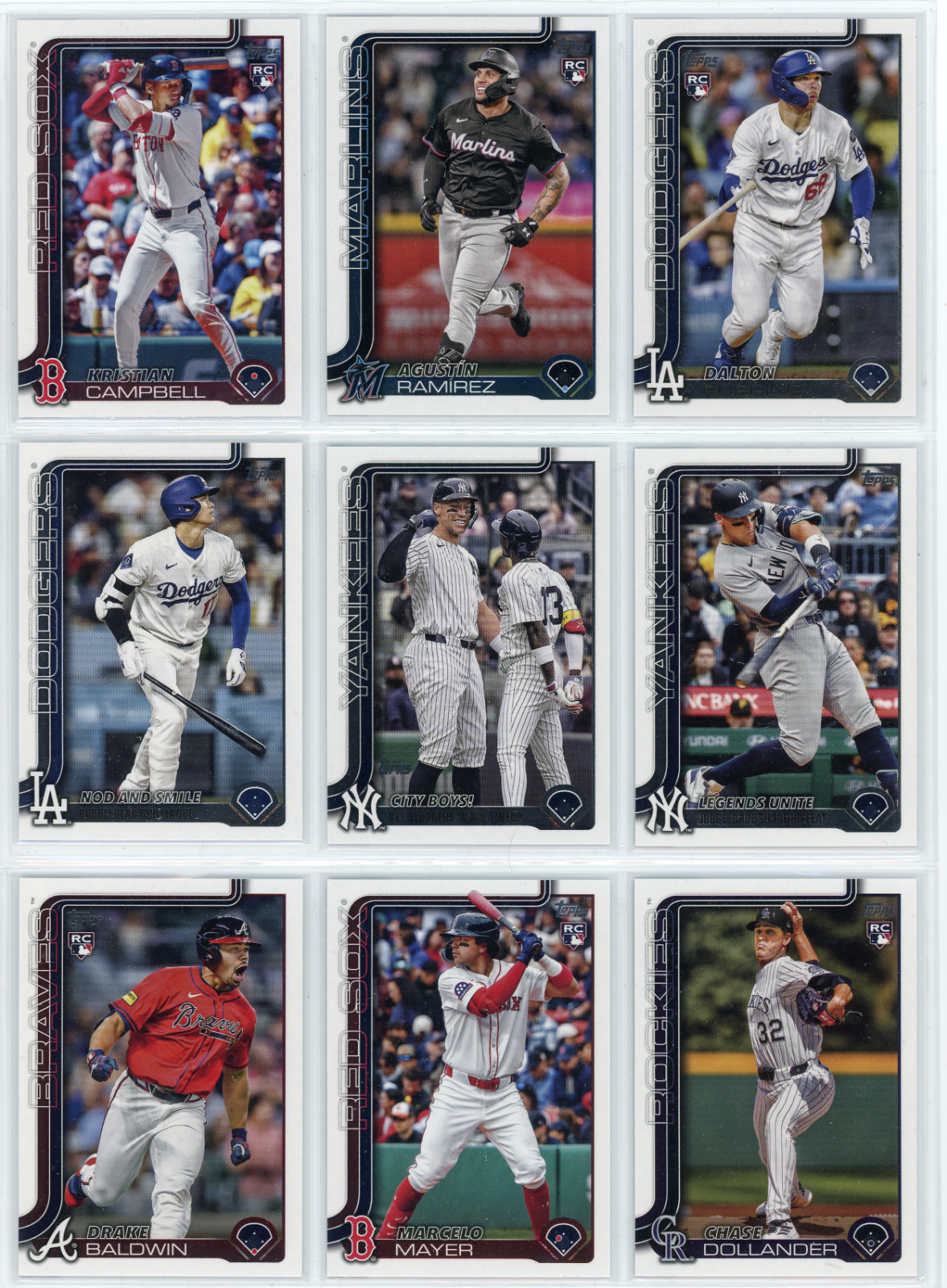 2025 Topps Update – Base – #US1-US175 – You Pick/Choose