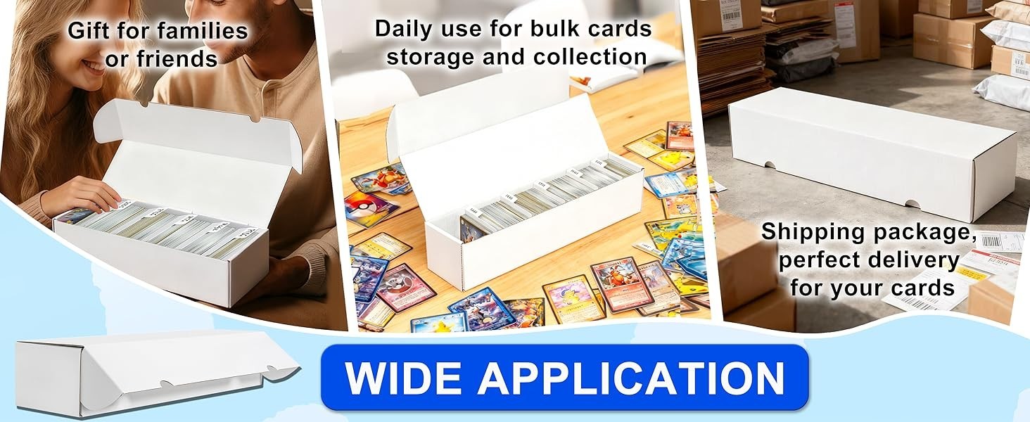 Trading Card Storage Box | 6 Pack • 1100 Count Bulk Card Storage Box |