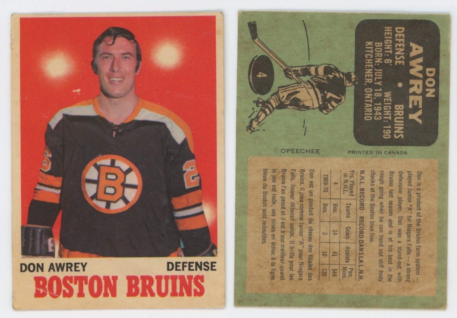 1970-1971 OPC O-PEE-CHEE Hockey Cards 1-132 You Pick Assorted Conditions