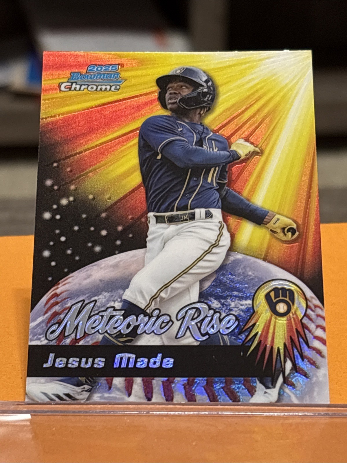 2025 Bowman Chrome – Meteoric Rise – Jesus Made – #MR-3 (RC) Milwaukee Brewers