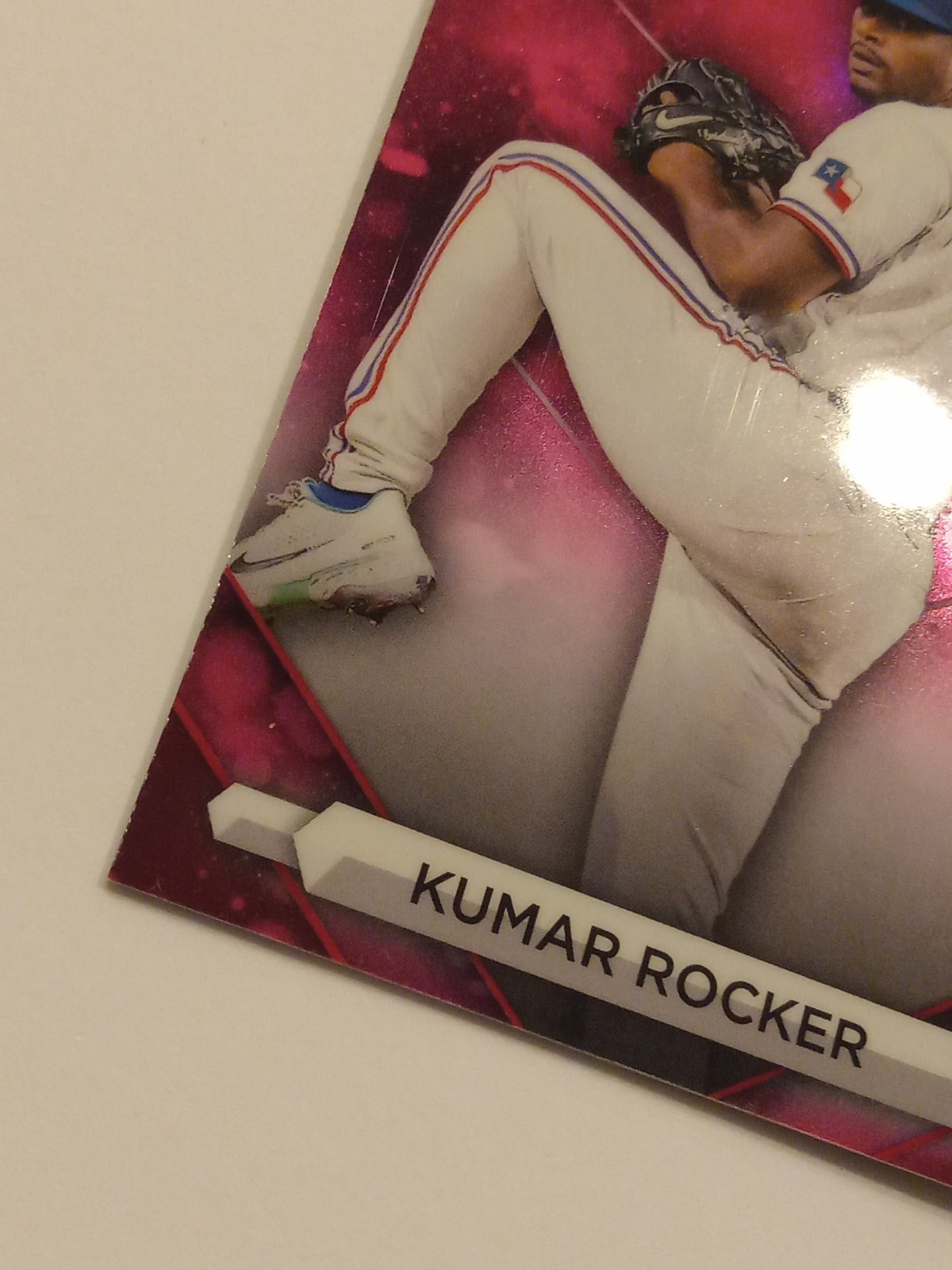2023 Bowman Sterling – Prospects Kumar Rocker #BSP-52 Magenta Refractor /75 (RC)