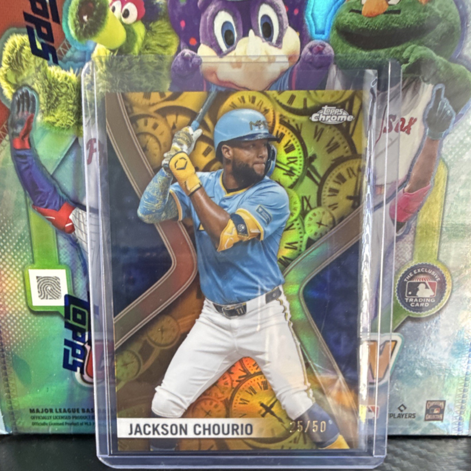 Topps 2025 Chrome Jackson Chourio Big Time Players BTP-5 #25/50 Brewers MLB