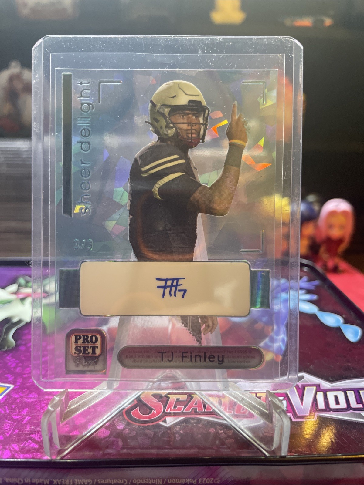 2023 Leaf Pro Set Pure Sheer Delight TJ Finley #SD-TJF 3/3 Crystal Blue Auto