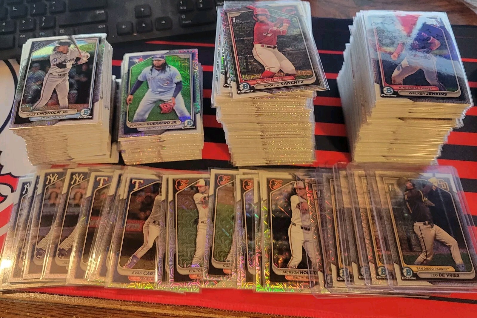 2024 Bowman Chrome Mega Box MOJO Refractor Base Vet Rc/1st You Pick-Complete Set