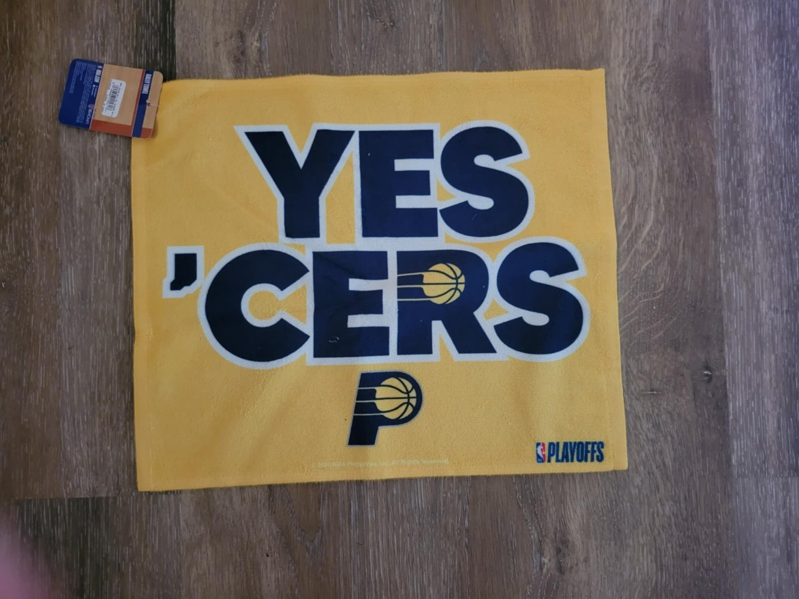 Indiana Pacers 2025 NBA Playoffs Rally Towel YES’CERS New with tags
