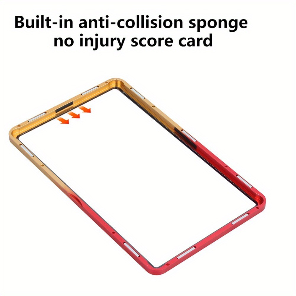 5pcs/set Magnetic Metal Slab Bumper Case UV-Resistant For 35pt PSA Graded Cards
