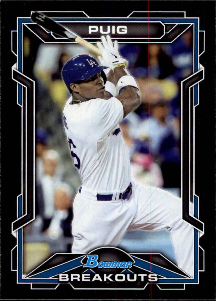 2013 Bowman Draft Scout Breakouts #YP Yasiel Puig RC Rookie Card