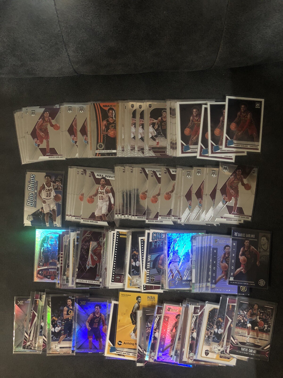 (147) 2019-20 Darius Garland Panini ROOKIE CARD Lot – Optic Mosaic Cavs RC