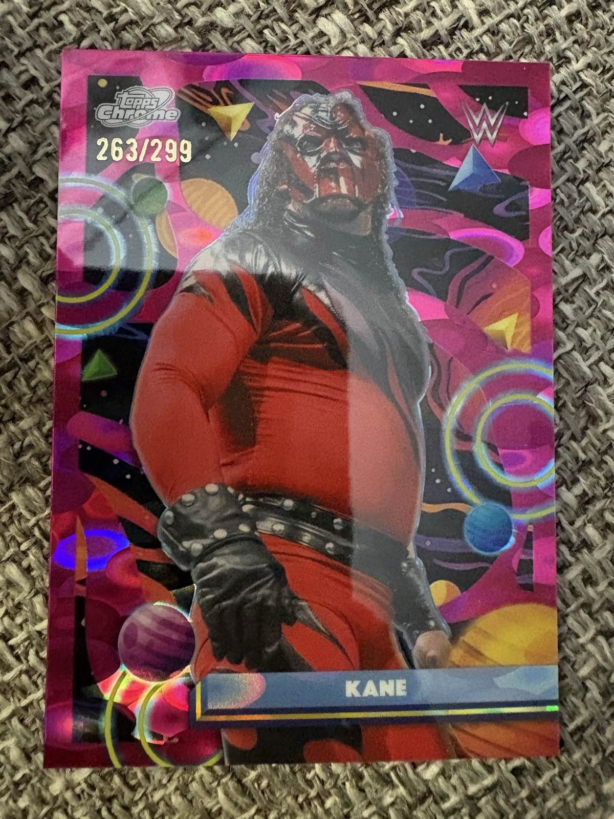 KANE 2026 Topps Cosmic Chrome WWE #73 Magenta Cosmos Refractor /299