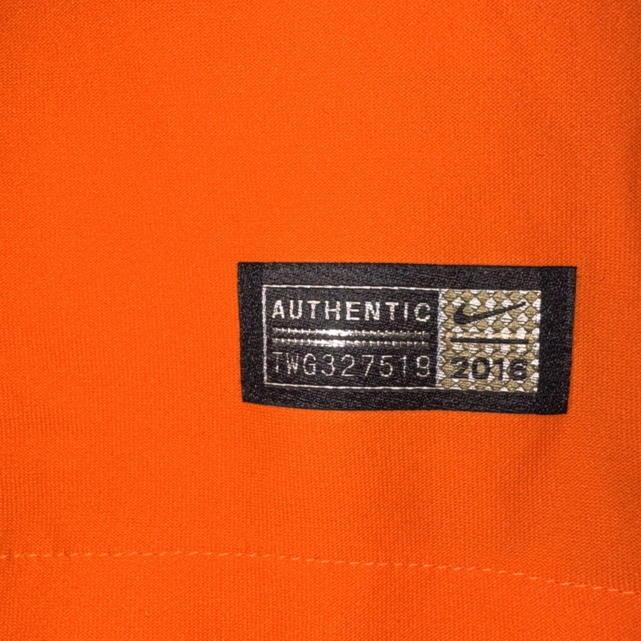 Nike Netherlands 2016 Home Authentic Jersey Medium Orange #14 Dri-Fit