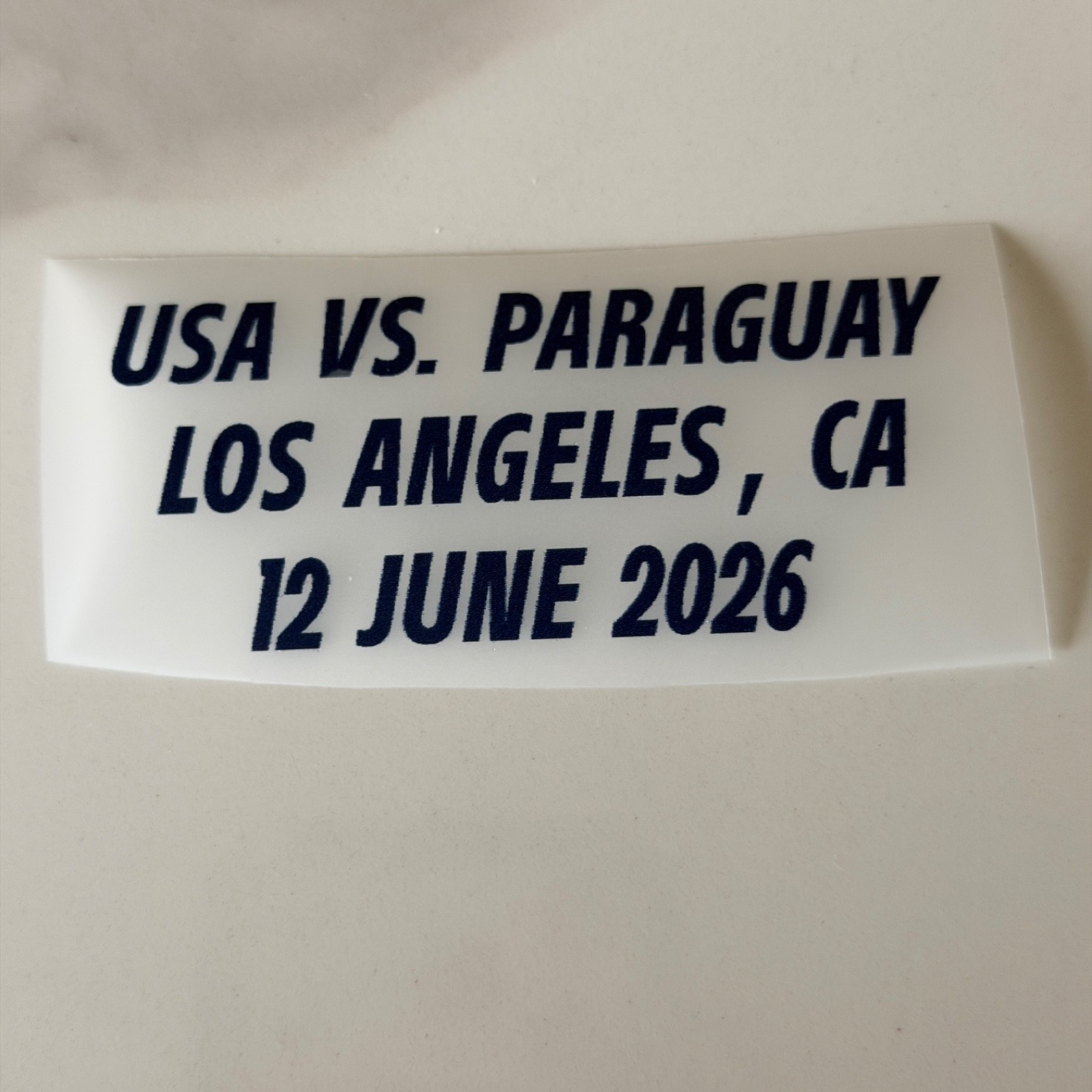 USMNT USA Patch Badge MDT Match Detail World Cup 2026 Australia Paraguay