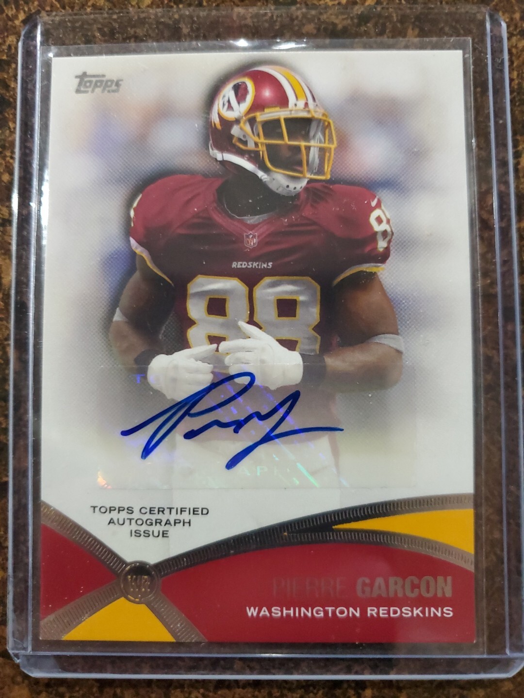 2012 TOPPS Prolific Playmakers Autogragh Card Pierre Garcon Auto Rare