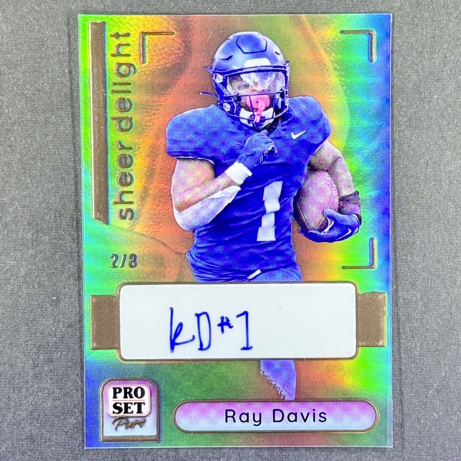 ROOKIE RAY DAVIS 2023 LEAF PRO SET PURE #SD-RD1 SHEER DELIGHT AUTO SSP /8