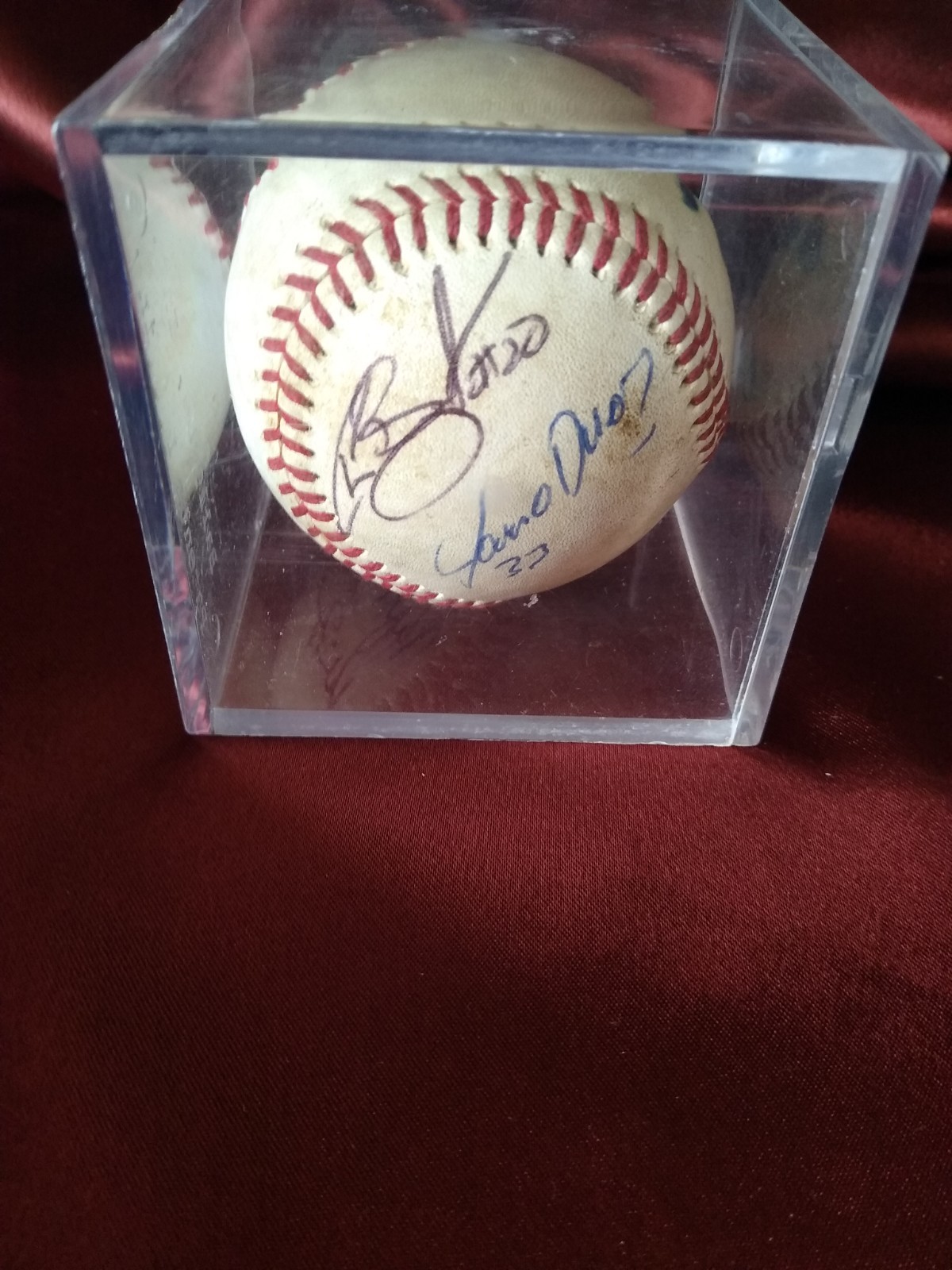 Early 2000s Kane County Cougars Autographed Game Used Baseball Unknown Players