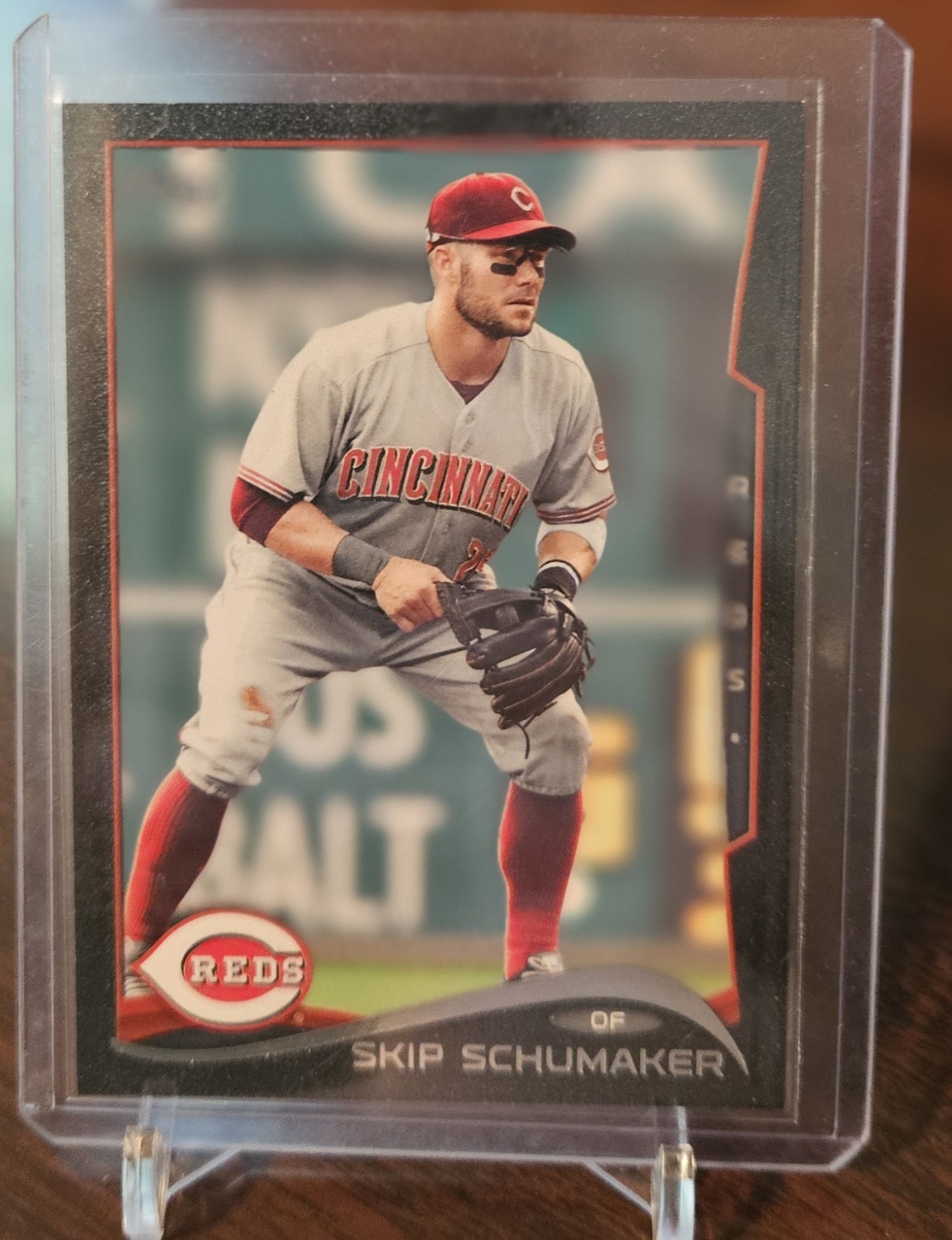 2014 Topps Black /63 Skip Schumaker #428 Cincinnati Reds