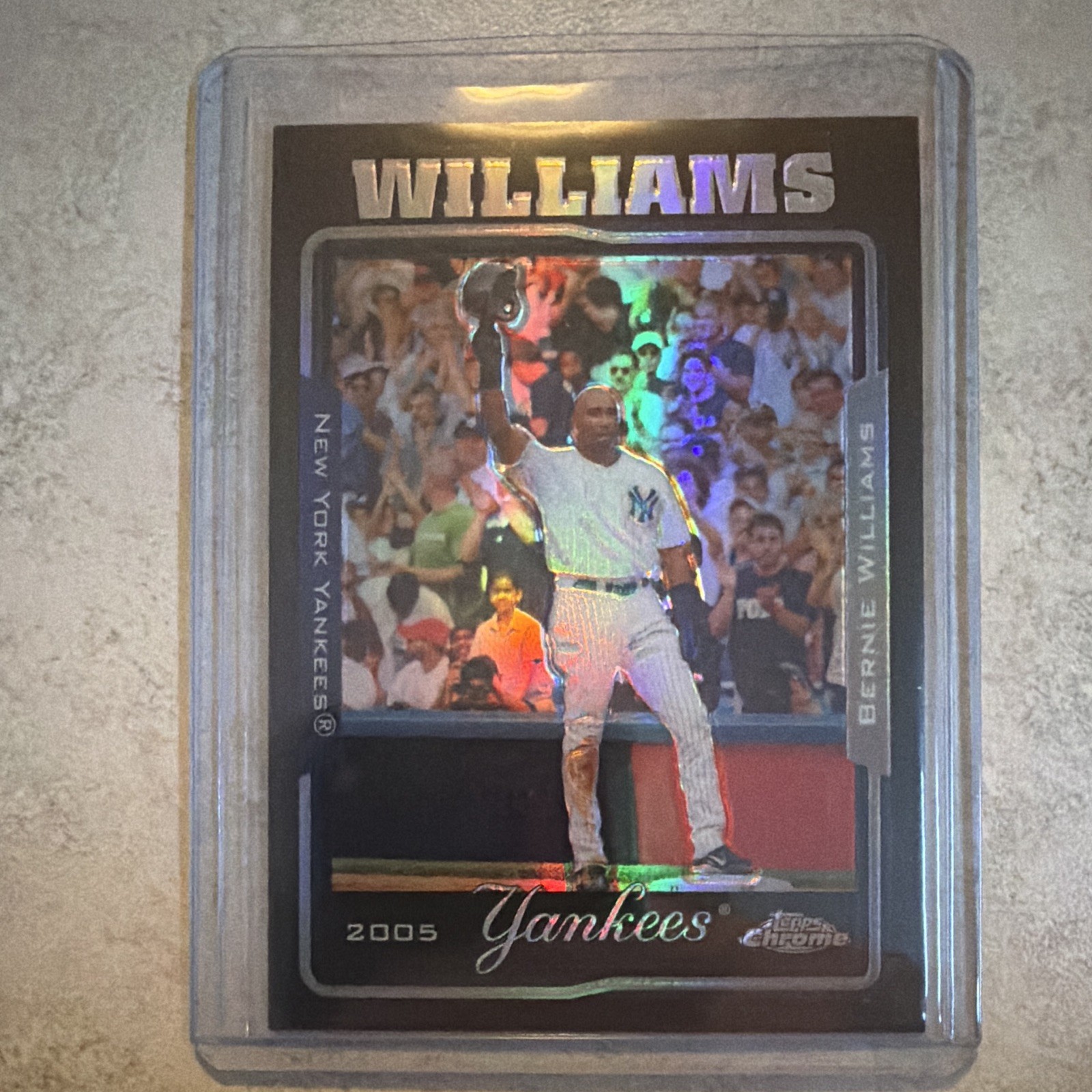 Topps 2005 Topps Chrome Bernie Williams #370 Black Refractor /225 Yankees