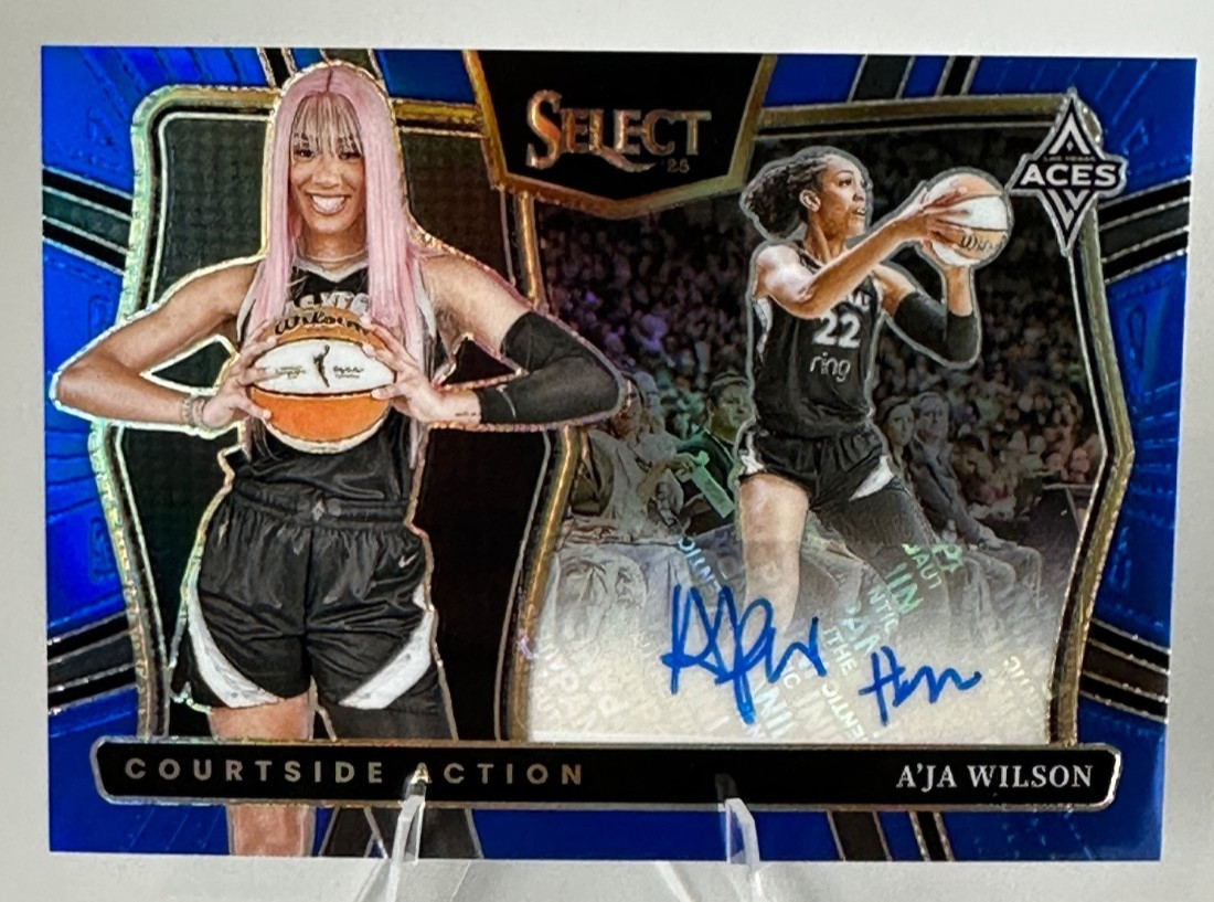 2025 Select WNBA A’Ja Wilson Blue #CAS-AW Auto ***27/49***