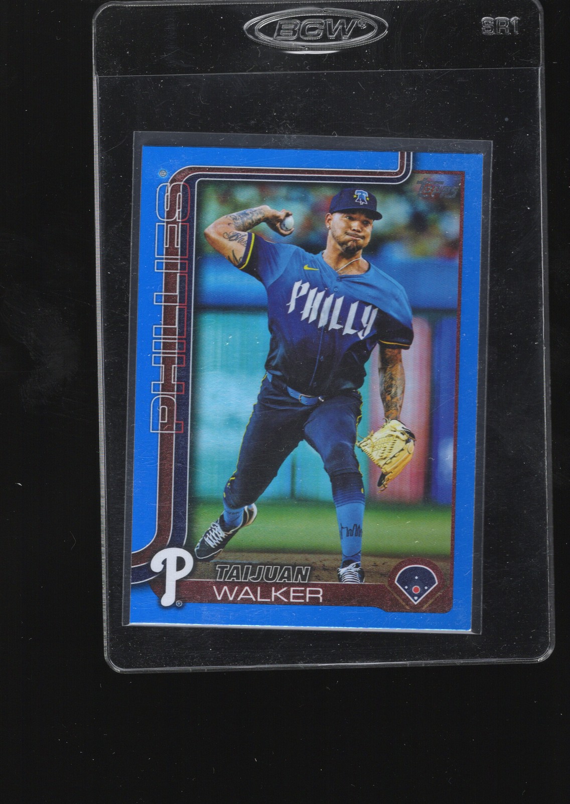 2025 Topps #351 Taijuan Walker Blue Rainbow Foil #/150