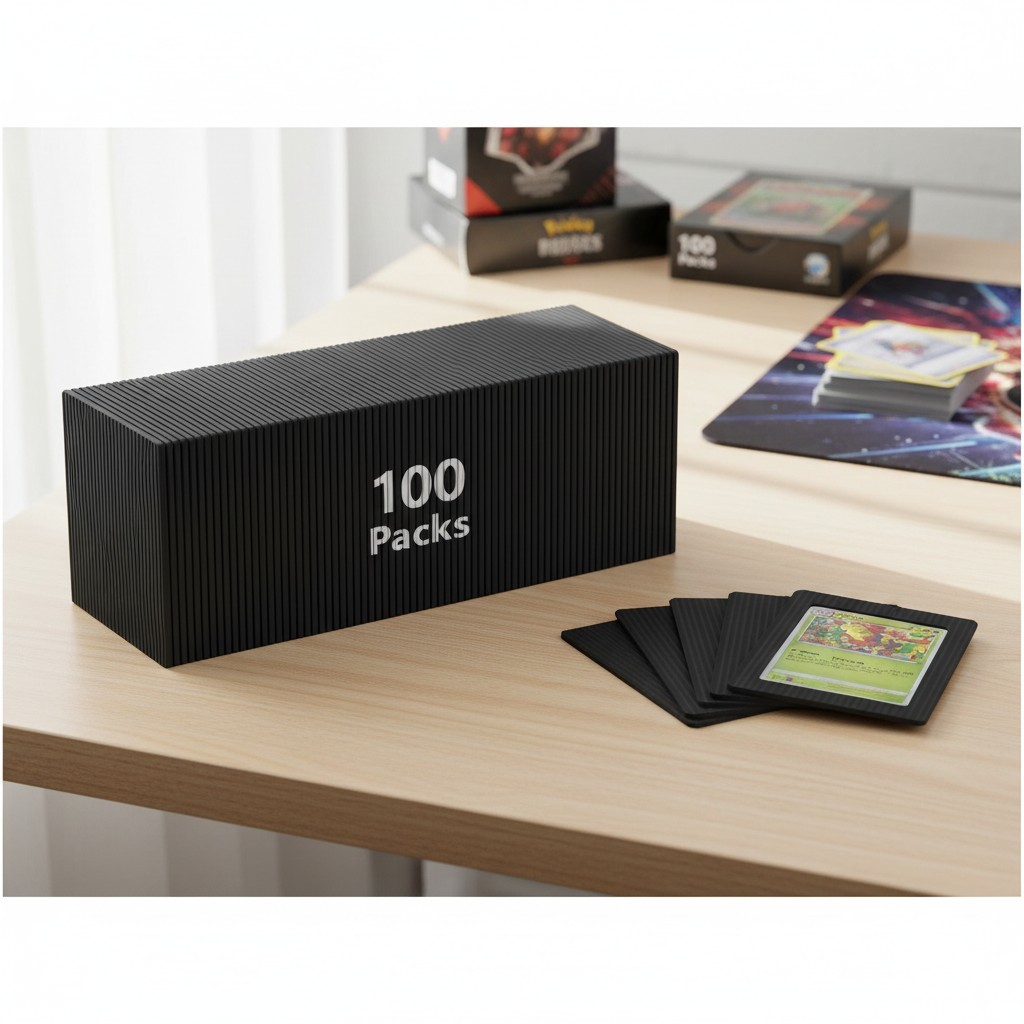 Ding Defend 110-Pack Trading Card Protector Shipping – 3.5 x 4.5 Inch Black Hobb