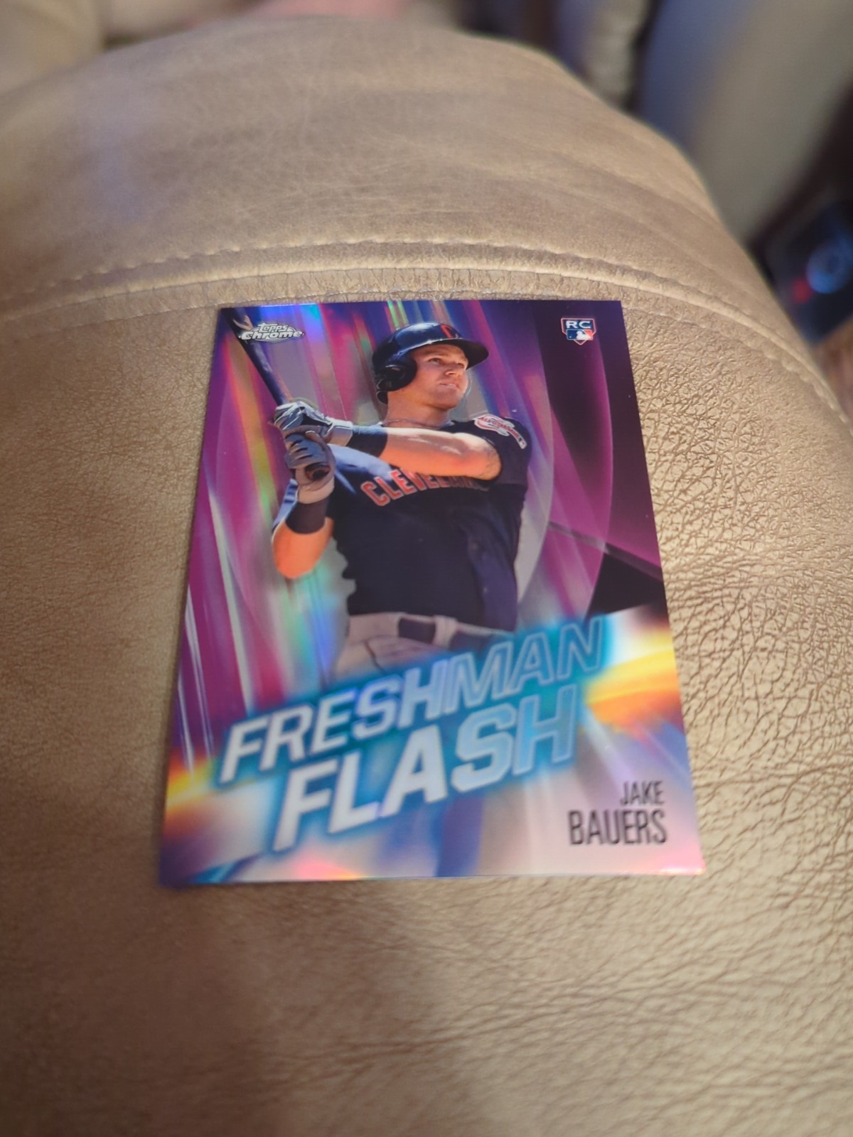JAKE BAUERS—2019 Topps Chrome Freshman Flash #FF-5—ROOKIE CARD