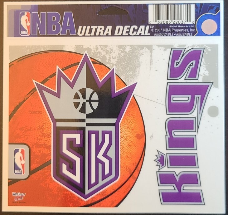 Sacramento Kings NBA Ultra Decal – Removable & Reusable – 6 in x 4.5 in