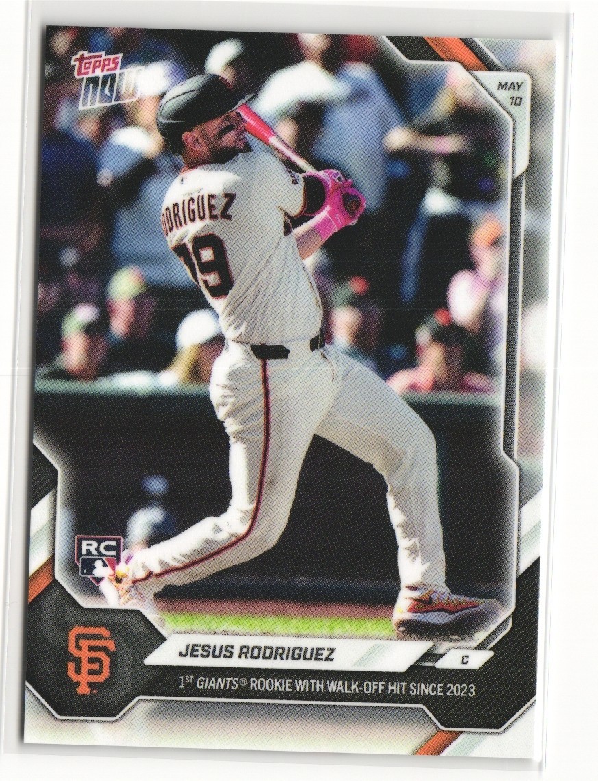 2026 MLB Topps NOW Jesus Rodriguez Rookie RC #189 Giants Walkoff Hit