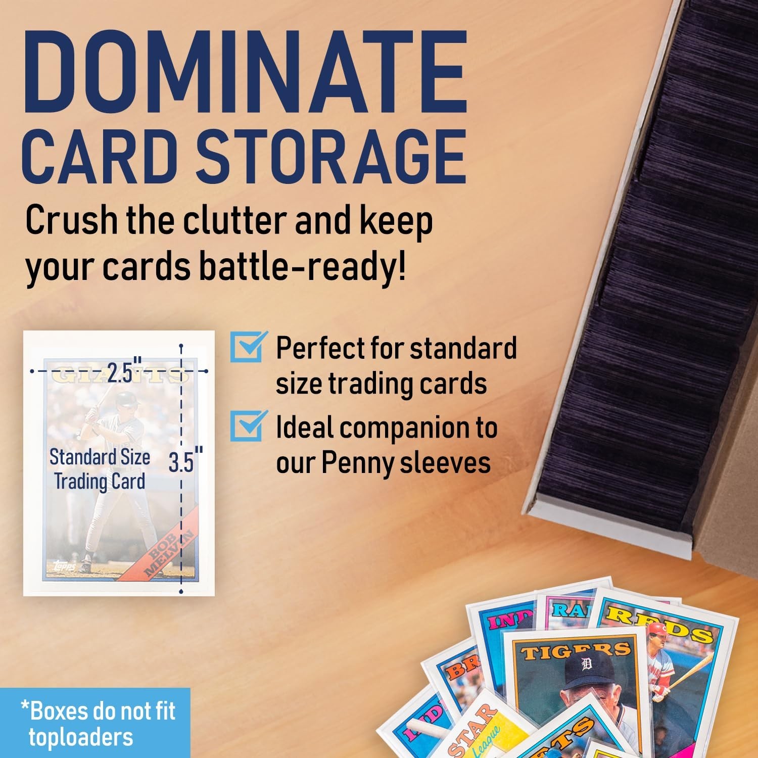 Premium Trading Card Box Storage For Sports, Baseball, Football, Basketball, …
