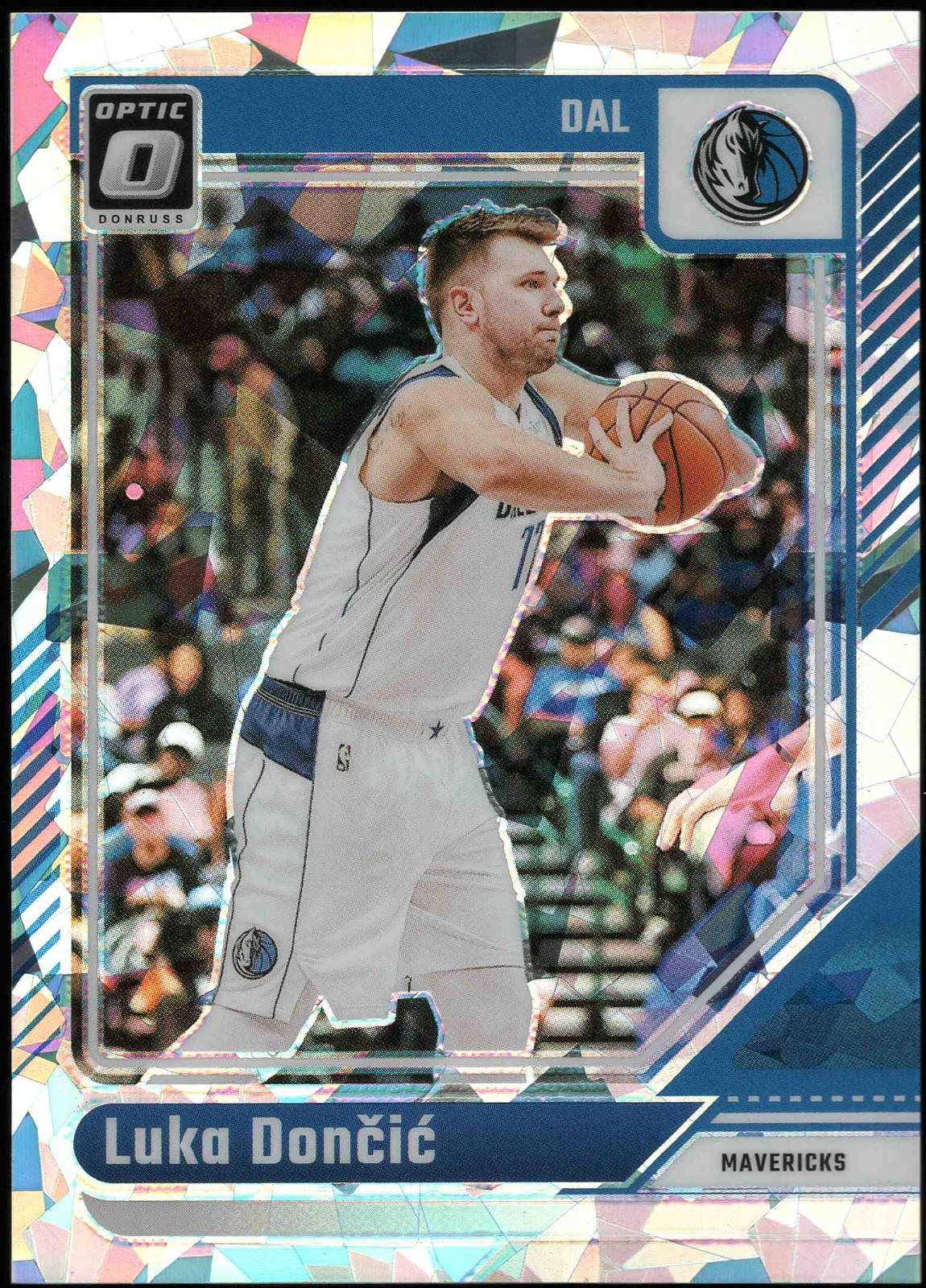 2024 Panini Donruss Optic LUKA DONCIC #214 Lakers Mavs CRACKED ICE Prizm 21/25