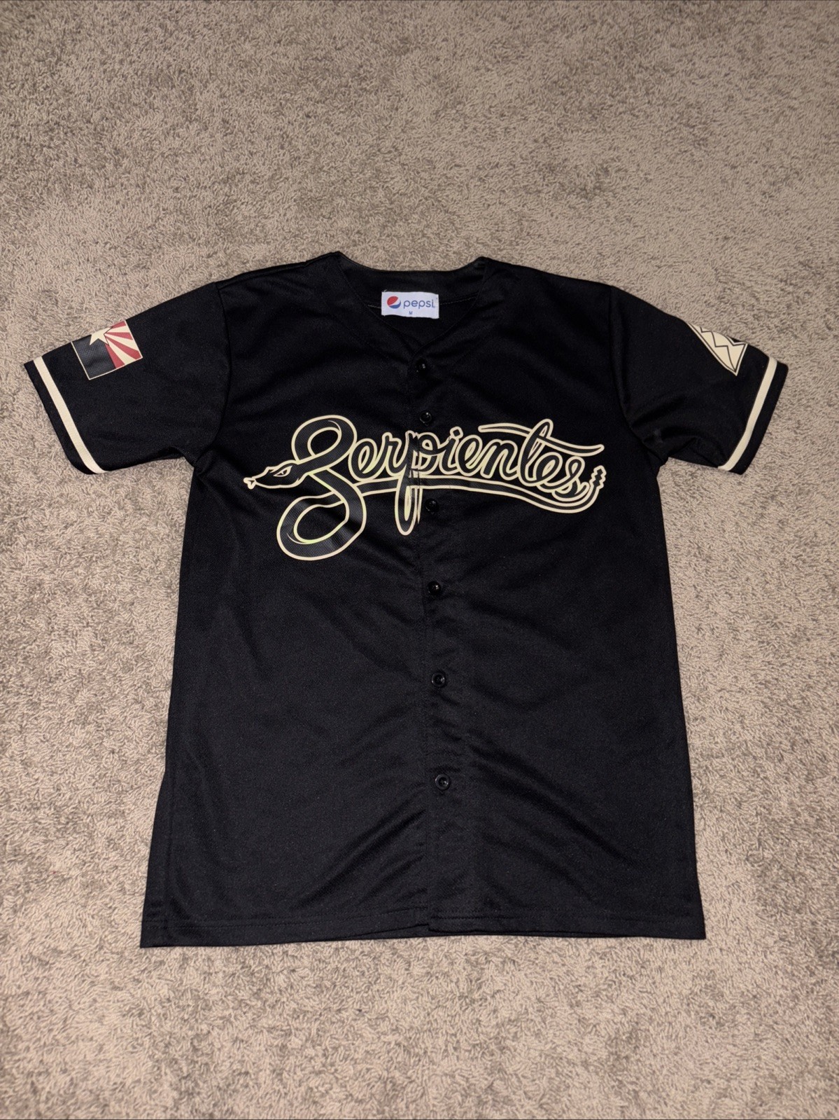 Arizona Diamondbacks Serpientes Giveaway Jersey Black Size Medium Pepsi Brand