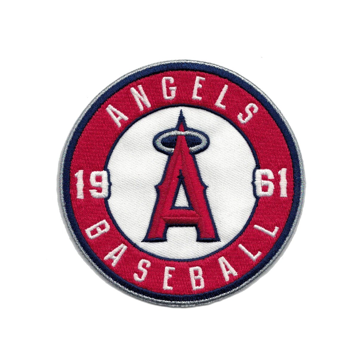 Los Angeles Angels of Anaheim MLB Baseball 1961 Round Sleeve Jersey Patch 4″