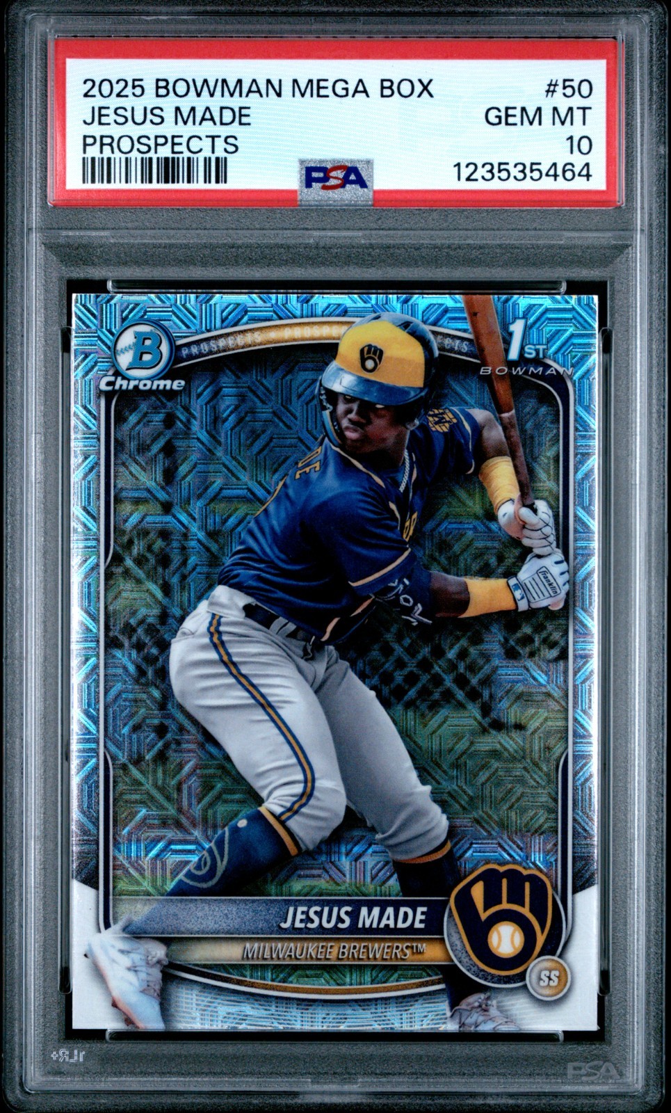 2025 Bowman Chrome Mega Box – #BCP-50 JESUS MADE – Mojo 1st – PSA 10