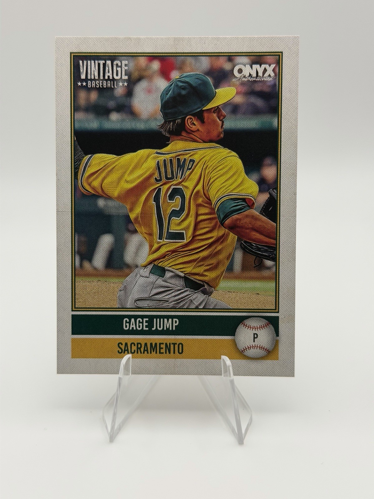 2026 Onyx Vintage Gage Jump #OV-GAJU Sacramento Athletics A’s Prospect Base Card