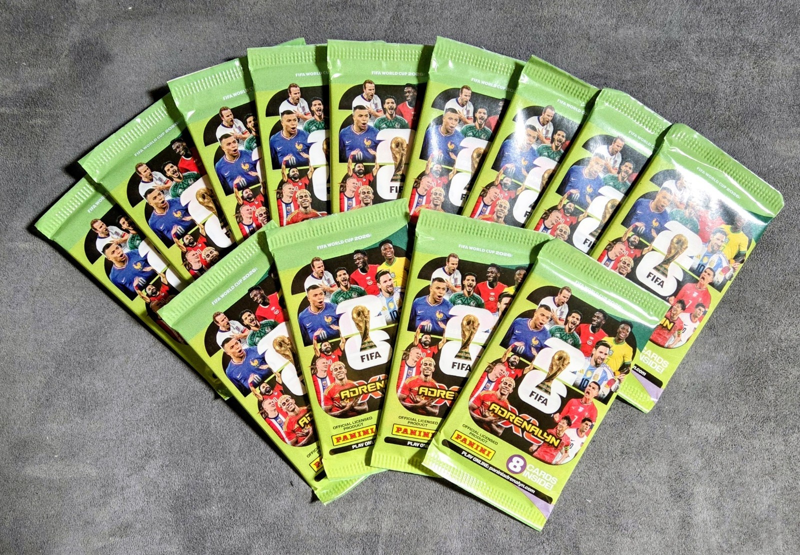 2026 Panini Adrenalyn XL FIFA World Cup Factory Sealed Booster Pack 8 Cards Pk