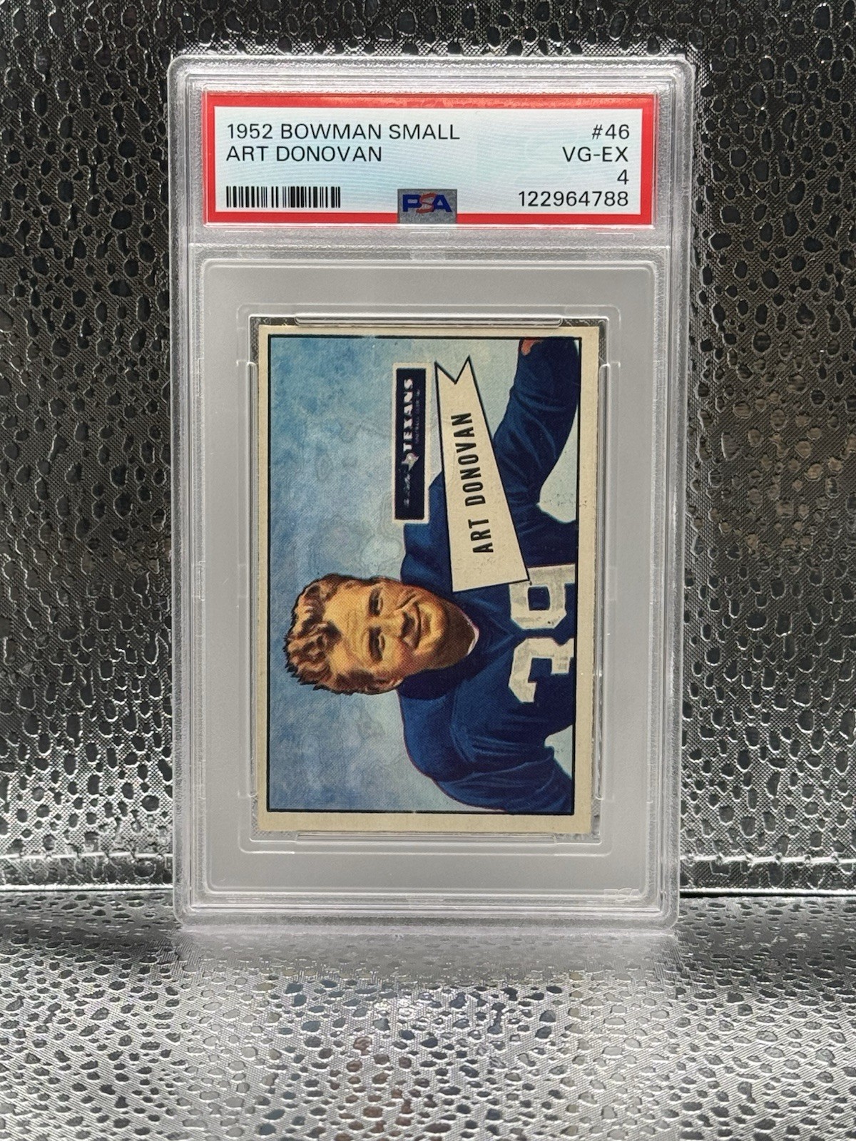 Bowman 1952 Bowman Small Art Donovan Rookie #46 Dallas Texans NFL PSA 4