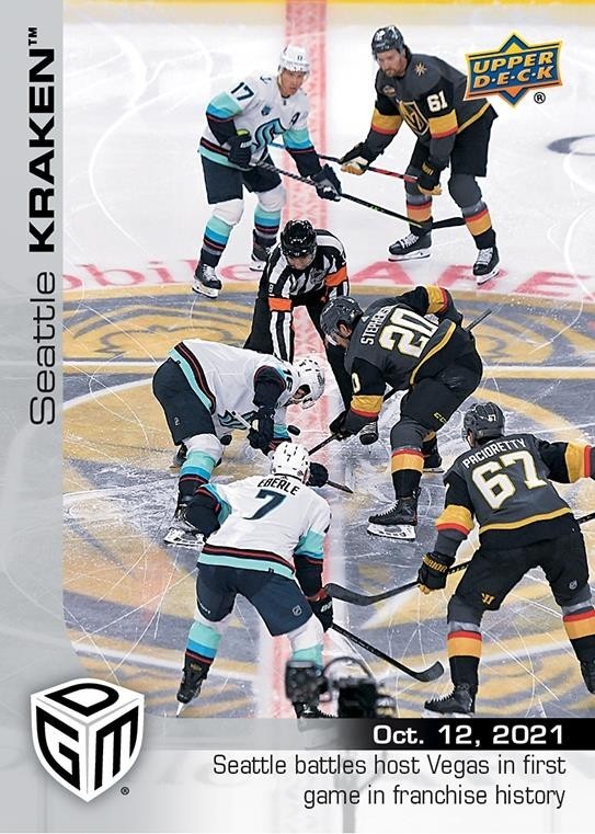 2021-22 Upper Deck NHL Game Dated Moments #1-112 Rookies /999 and Stars /499 SP