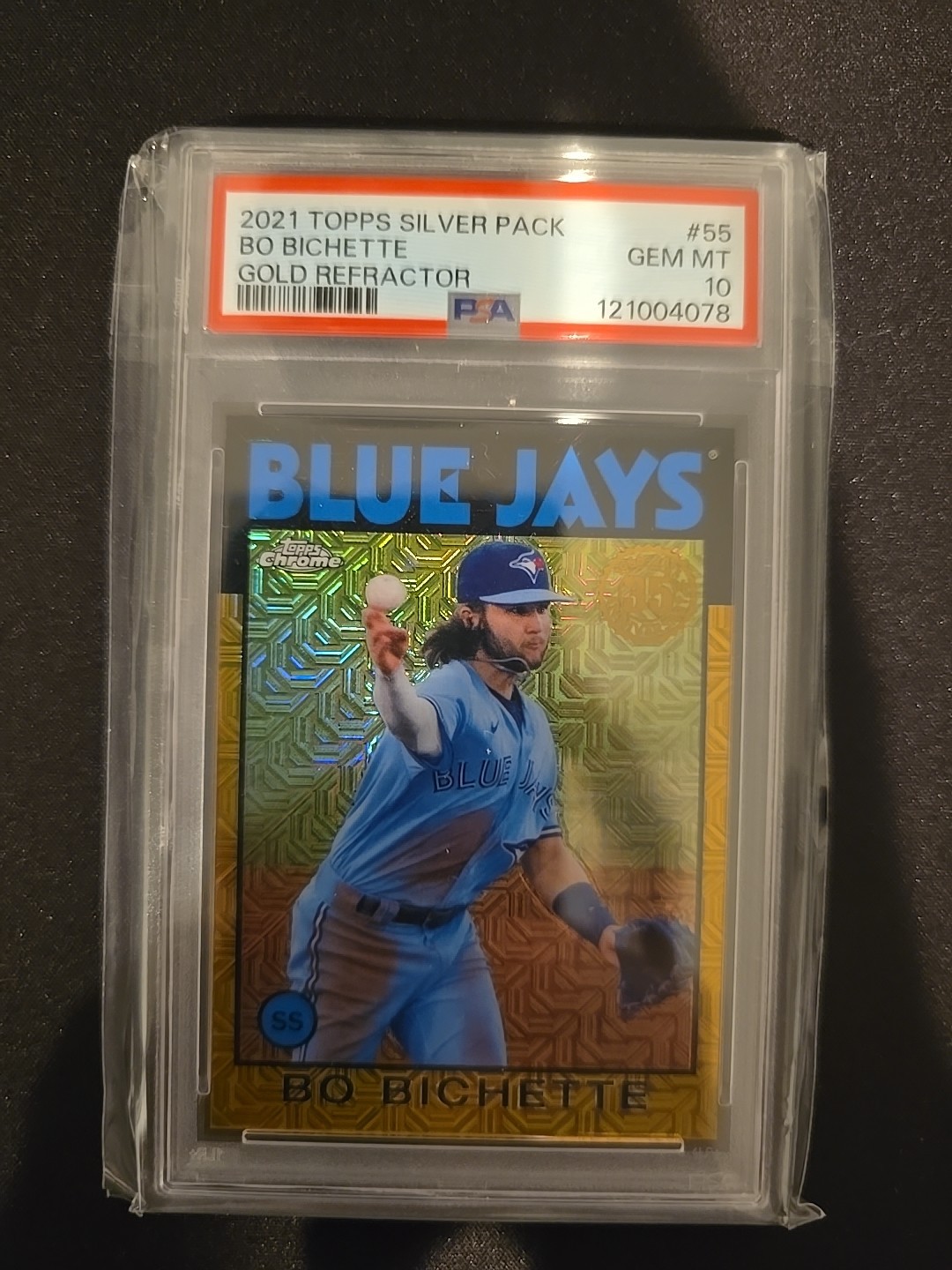 2021 Topps – Silver Pack 1986 Topps Chrome Baseball Bo Bichette 86BC-55 Gold /50