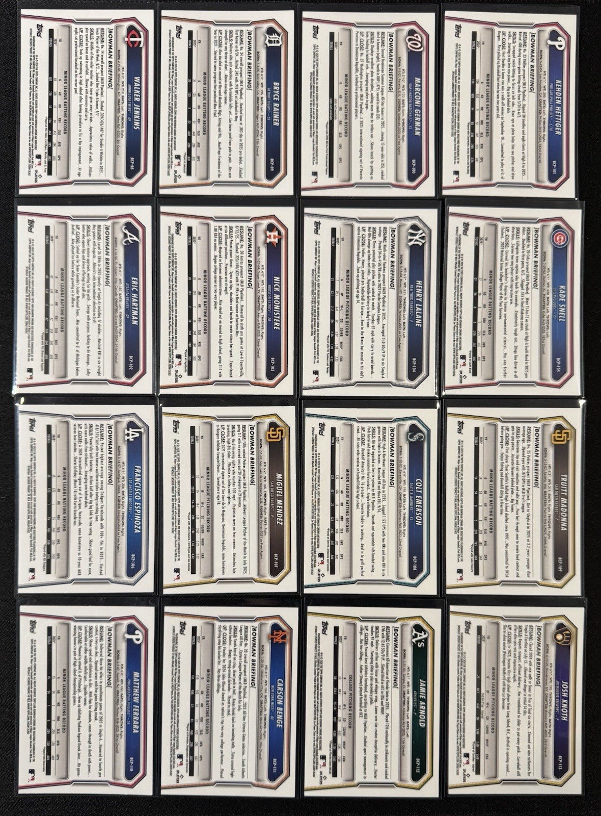 2026 Bowman Baseball – BCP 1 – BCP 150 Chrome Base (You Pick) Multi-Buy Discount