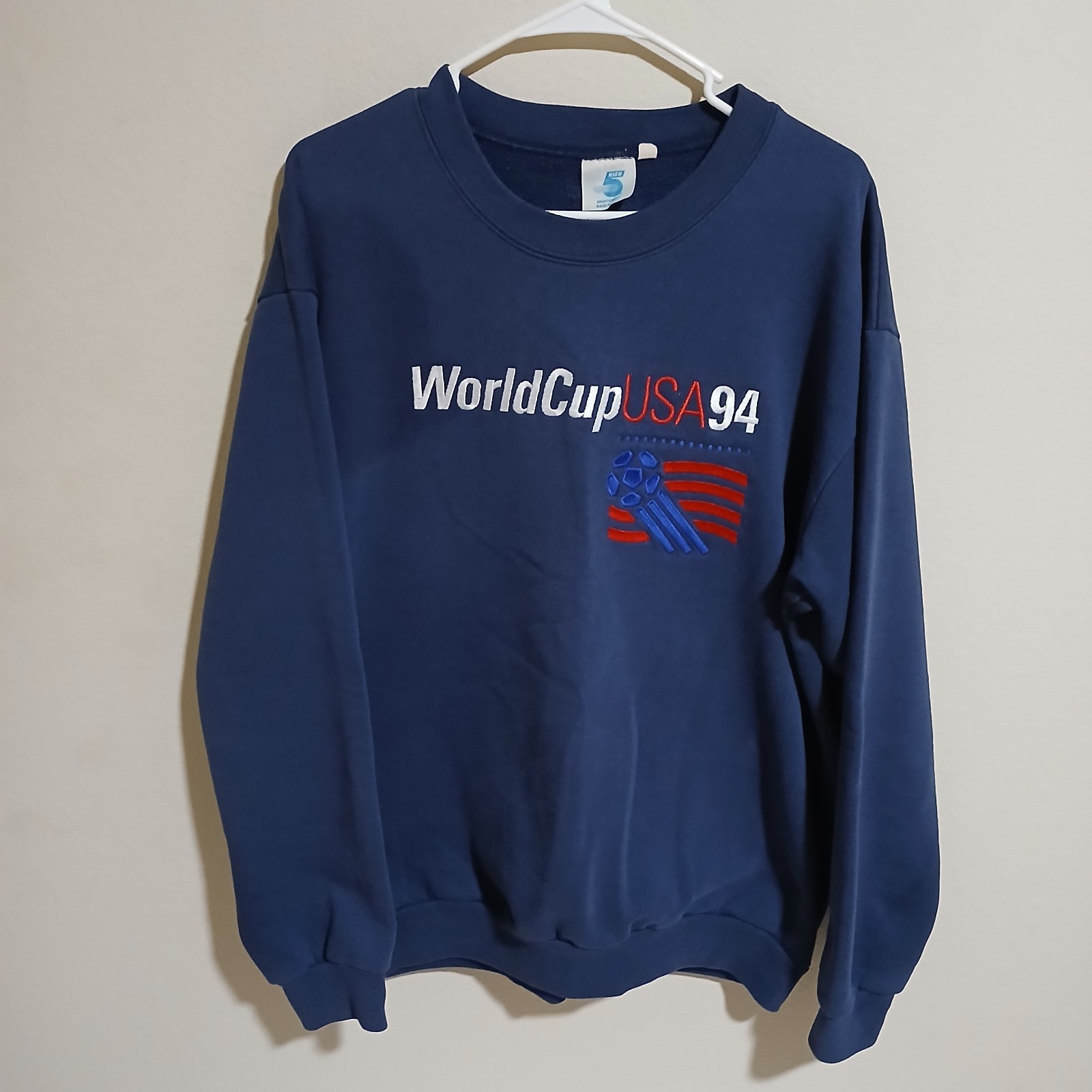 Vintage World Cup USA 94 Sweatshirt. Blue. XL. Very Rare.
