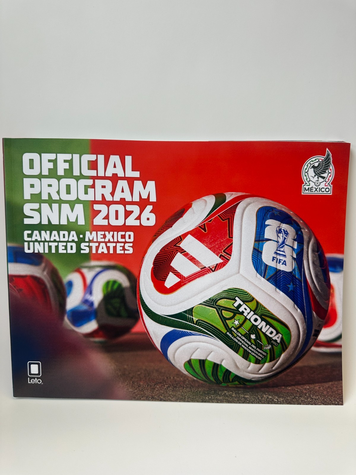 Leto 2026 World Cup Official program booklet English/ Spanish