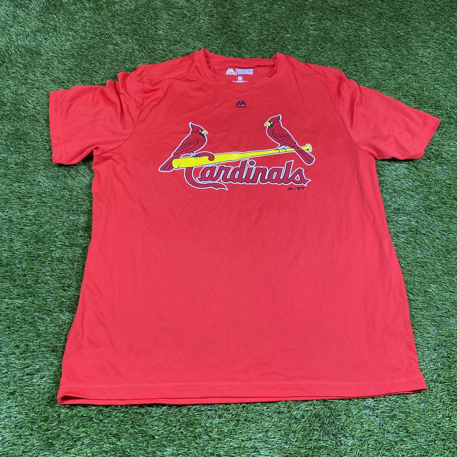 St Louis Cardinals Majestic Cool Base Shirt Mens XL Evolution Tee MLB NWOT