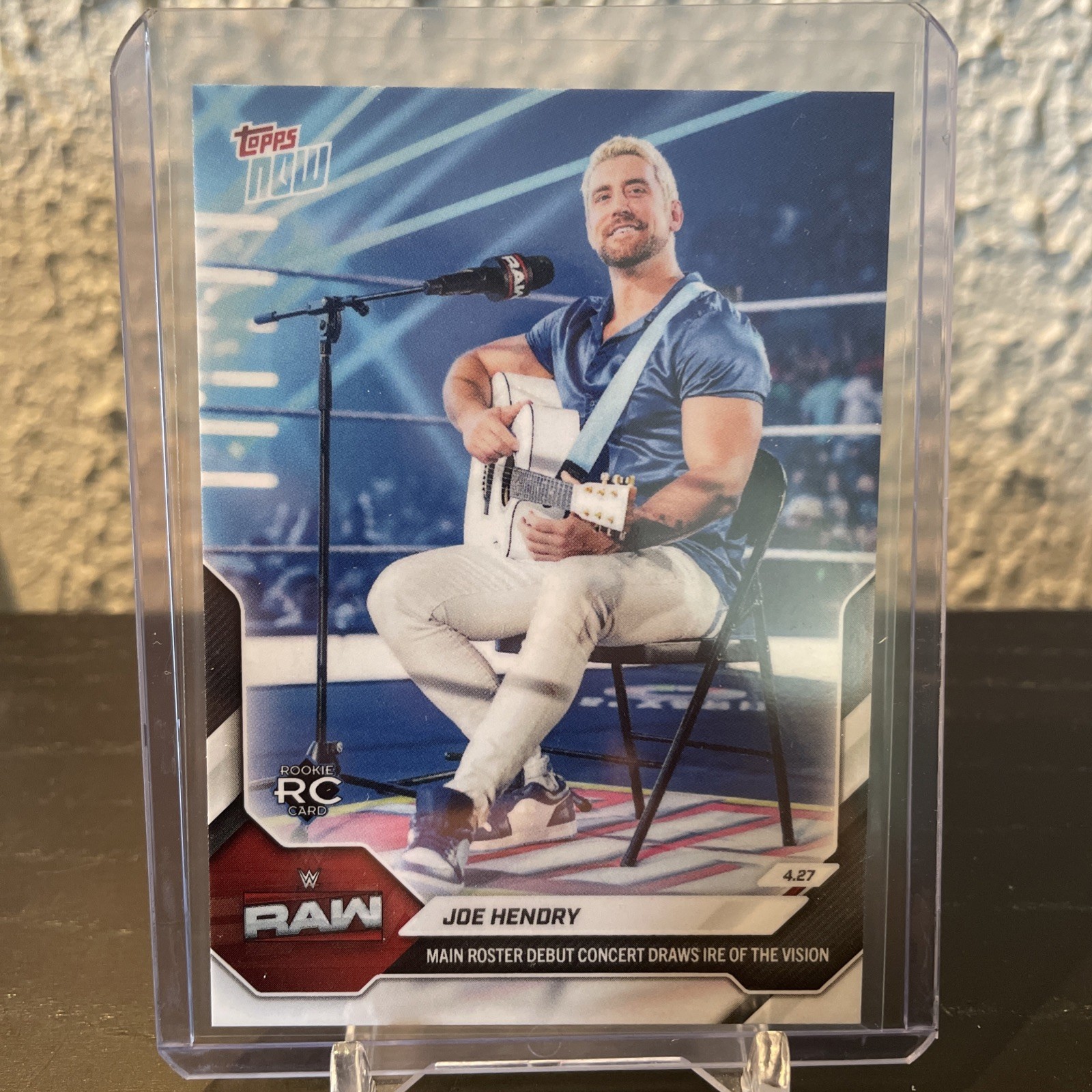 2026 Topps Now WWE JOE HENDRY #54 RAW DEBUT RC Pro Wrestling
